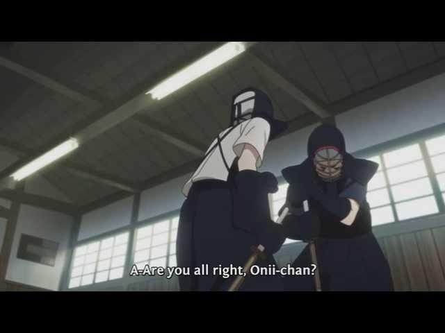 Sword Art Online - Sugu hits Kirito on the head when sparring (HD)