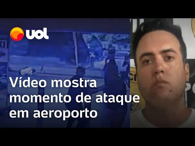 Tiroteio em Guarulhos: câmera flagra momento exato que alvo do PCC é morto no aeroporto