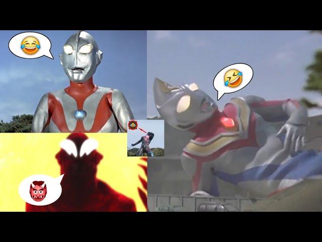 All Ultraman/Dark Ultraman Laughing Moment (1966-2024)