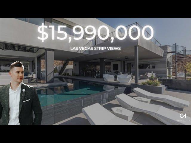 Modern Mansion Tour With Las Vegas Strip Views In The Exclusive Community of MacDonald Highlands