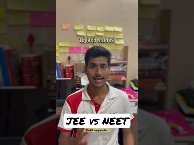 IIT JEE vs NEET| Which is tough?JEE Advance|AIIMS| He cracked both! #viral #jee #jeeadvanced #neet
