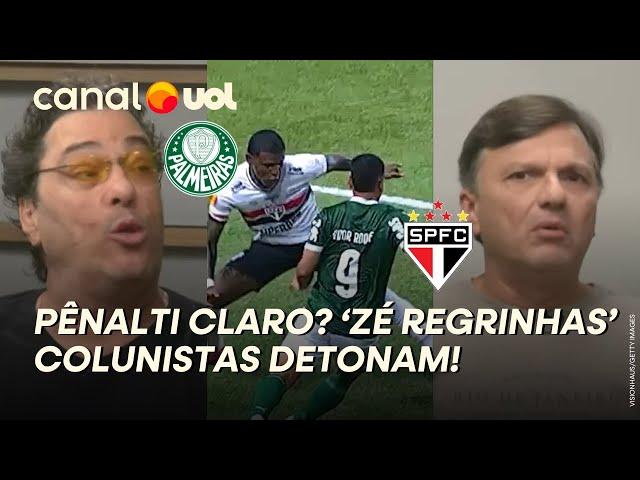 ÁUDIO DO VAR PALMEIRAS X SÃO PAULO É DEVASTADOR! 'ZÉ REGRINHAS'; COLUNISTAS DEBATEM SOBRE PÊNALTI