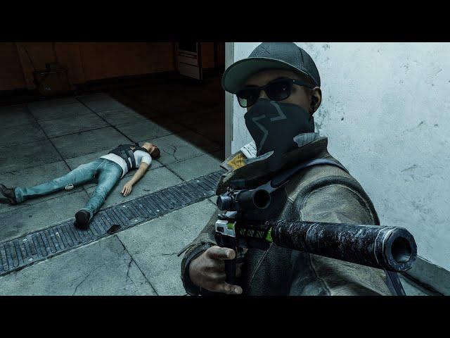Watch Dogs 2 - Alcatraz Stealth Kills (Alcatraz Prison) Realistic No HUD Gameplay