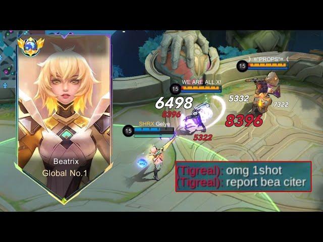 BEATRIX 101% SHOT GUN BUILD EASILY RANK FASTER(must try) -MLBB