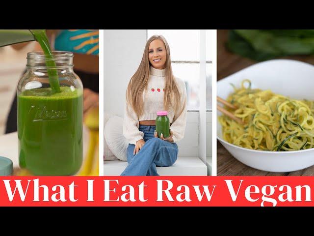 WHAT I ATE TODAY (my raw vegan food + full recipes)