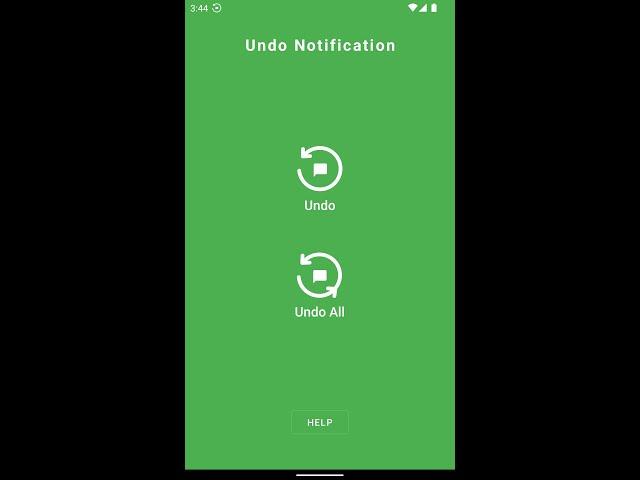 UndoNotification Android App