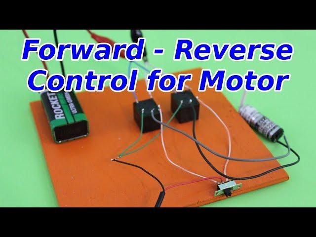 Forward Reverse Control of Electric Motor with Relays