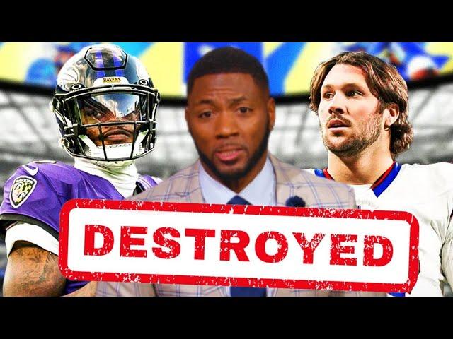 Woke ESPN's Ryan Clark DESTROYED For Making Josh Allen Lamar Jackson MVP Debate About Race