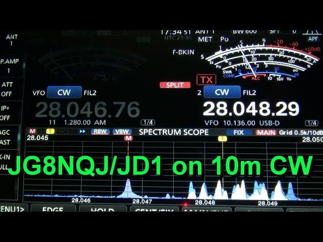 JG8NQJ/JD1 on 10m CW December 28 2024