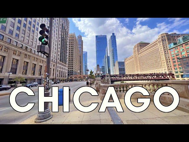 Chicago Illinois Walking Tour - 4K - Exploring Downtown Chicago