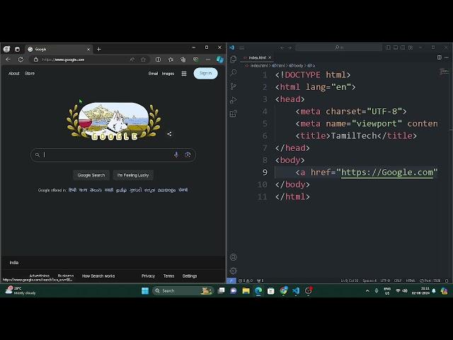 HTML Hyperlinks & Image Tags: Web Development Bootcamp Ep. 4 (Tamil)