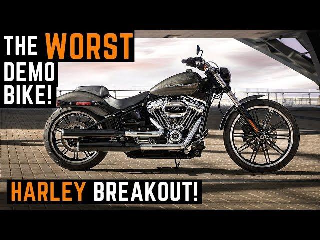 The WORST Demo Bike! 2019 Harley Davidson Breakout 114 Monster Muscle Bike Test Ride Review Demo