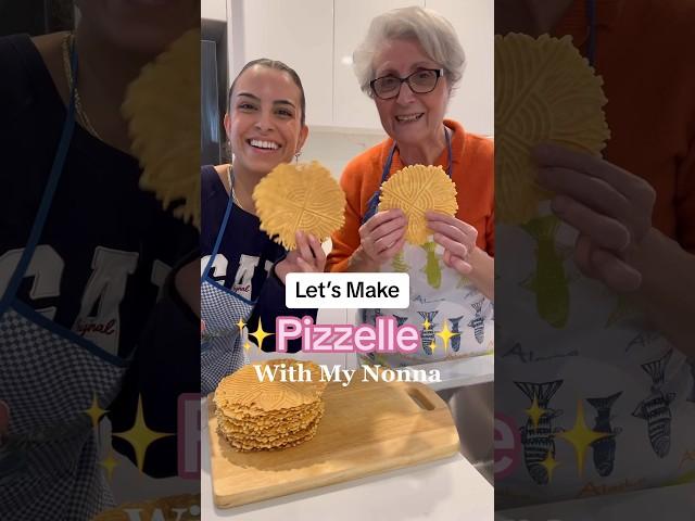 Pizzelle With Nonna #italian #biscuits #italiancooking