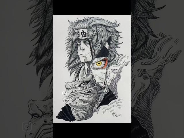 Jiraiya: The Legendary Sannin #anime #manga #naruto #jiraiya #narutoshippuden #sketch #art #sensei