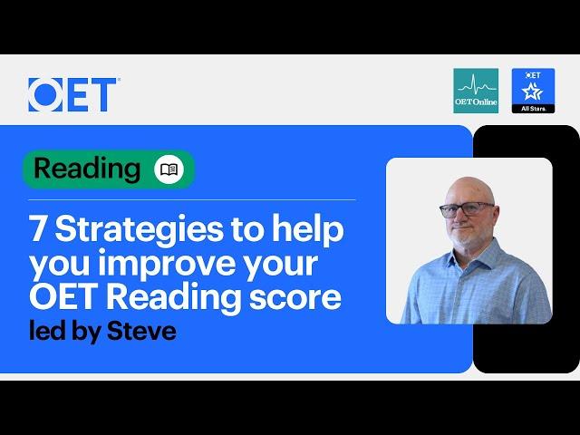 Class with OET Online: OET Reading 7 Strategies to Improve Your OET Reading Score