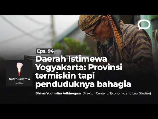 Daerah Istimewa Yogyakarta: Provinsi termiskin tapi penduduknya bahagia 