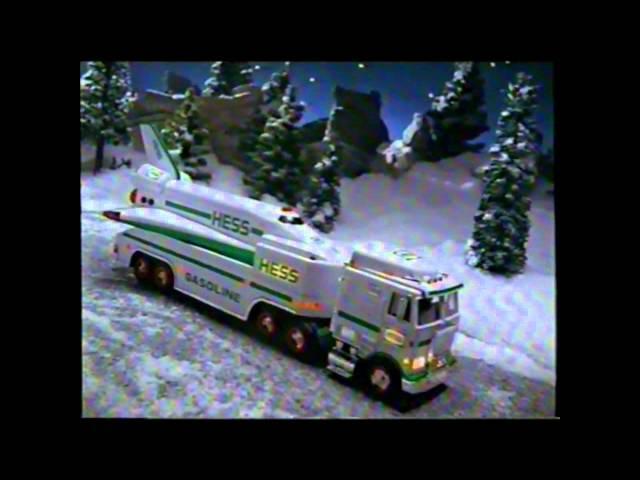 Hess 1999 Christmas Truck Space Shuttle Satellite Toy TV Commercial