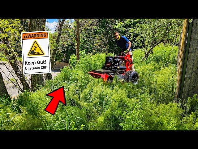 My Most DANGEROUS Tall Grass Mowing (Warning: DO NOT ATTEMPT)