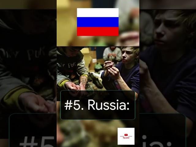 Top 10 Drug Addicted Countries #shorts