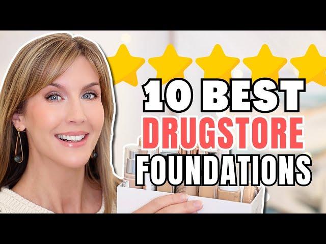 10 DRUGSTORE FOUNDATIONS As Good As HIGH END for All Skin Types incl. Mature Skin | 2024