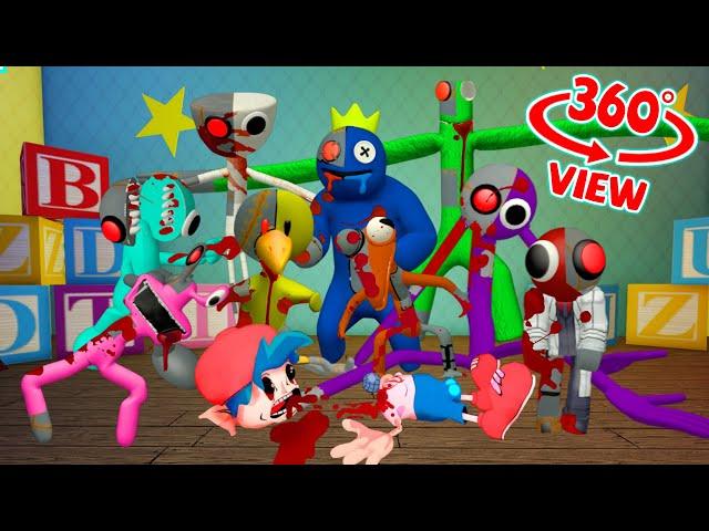 Rainbow Monster Friends All Phases VR 360° FNF Animation (Survivor in Rainbow Monster)