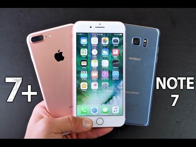 iPhone 7 Plus vs Samsung Galaxy Note 7 DROP Test!