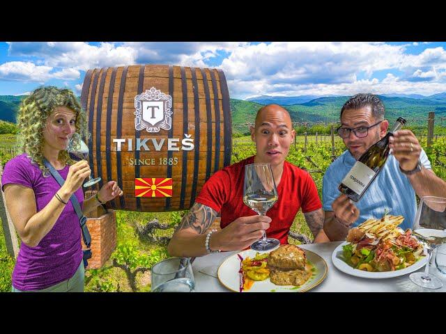 We Found Balkan WINE HEAVEN in Macedonia  Full Macedonian Food & Wine Tour at Tikveš Winery!