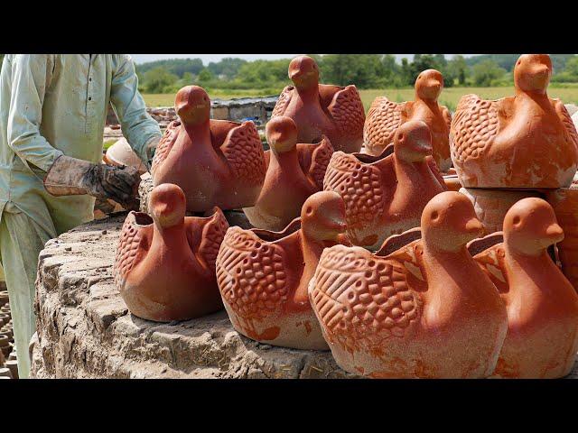 Clay To Kiln Planter! How to Make a Terracotta Duck Planter (Liquid Soil Casting) - Skill Spotter