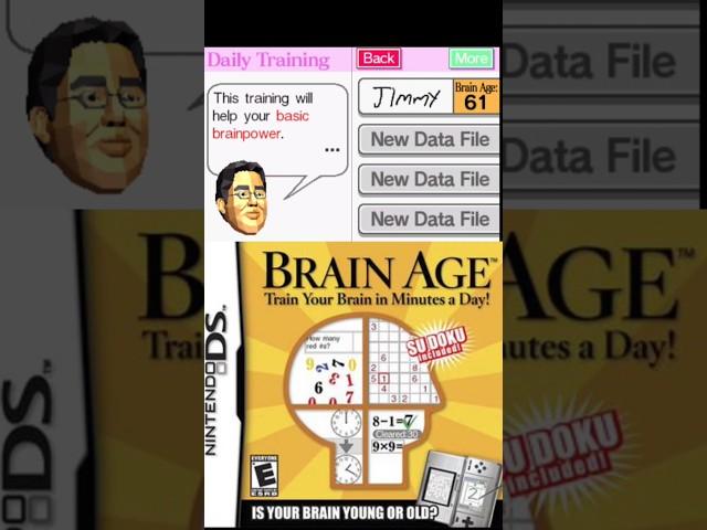 The Brain Age games were weird #ds #nintendo #retrogaming #nintendods #nintendohandhelds