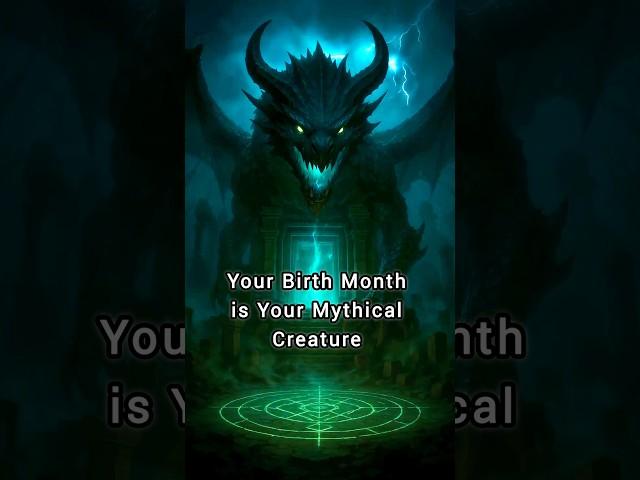 Your Birth Month Reveals a Powerful Mythical Creature  | Dark Fantasy Animation  #shorts