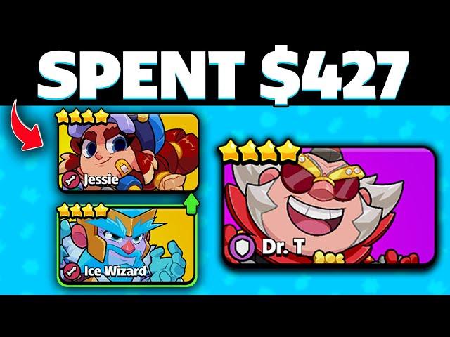 I maxed Ice World [Ultra Jessie, Dr. T, & Ice Wizard] Squad Busters