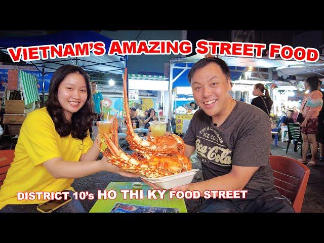 Vietnam's Amazing Night Street Food Ho Chi Minh City - Under $1:  Bánh Xèo, Bbò Lá Lốt, Hột Vịt Lộn