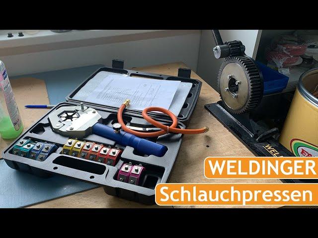 Schlauchpressen für den Heimwerker / kleine Werkstatt von  Weldinger hydraulische oder mechanisch