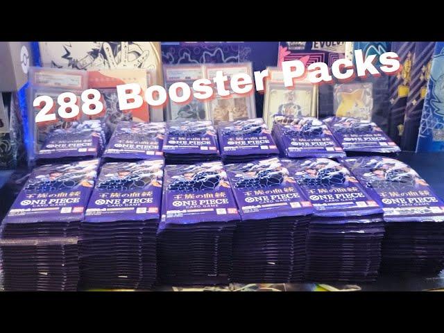 I OPENED A 288 BOOSTER PACKS OF OP10 ROYAL BLOODLINE ONE CASE