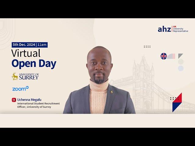 UK University Virtual Open Day | University of Surrey  | AHZ