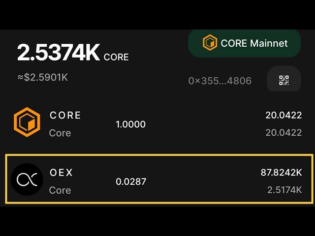 How to Confirm, Register and Claim your OEX Airdrop - with CORE gas fee