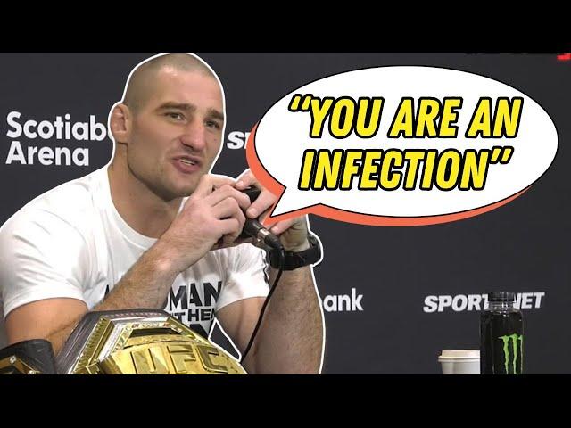 UFC Champ PUMMELS Woke Reporter 