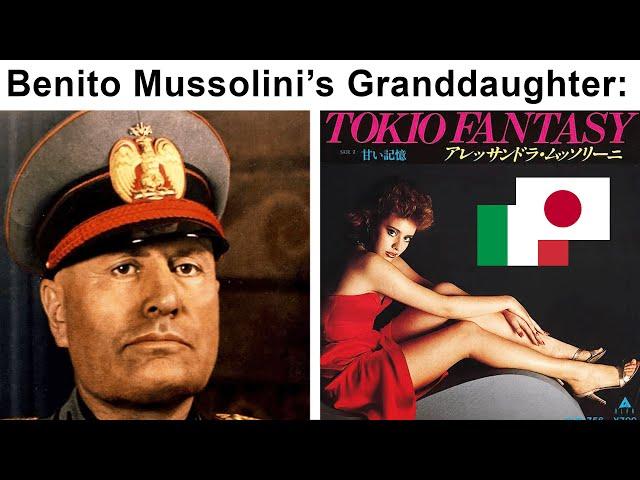 When you realize Mussolini's Granddaughter was actually a J-Pop Idol in the 80' ...