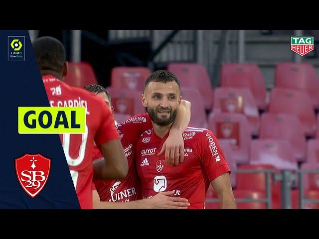 Goal Franck HONORAT (7' - STADE BRESTOIS 29) STADE BRESTOIS 29 - AS SAINT-ÉTIENNE (4-1) 20/21