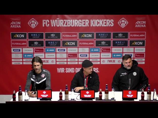 Pressekonferenz 20. Spieltag  Kickers – SV Wacker Burghausen