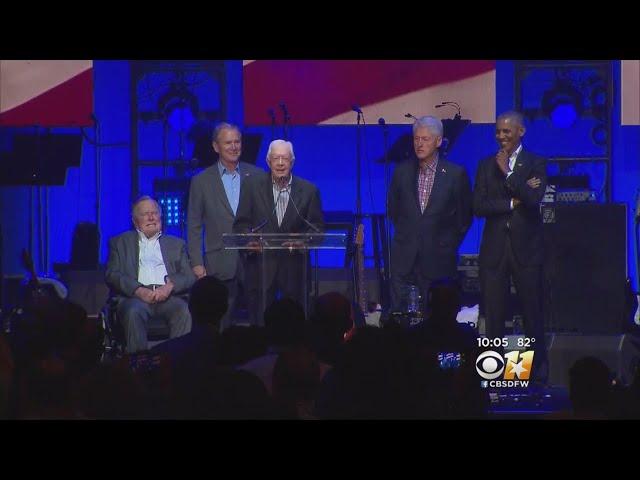 Former Presidents Call For Unity At Hurricane Aid Concert