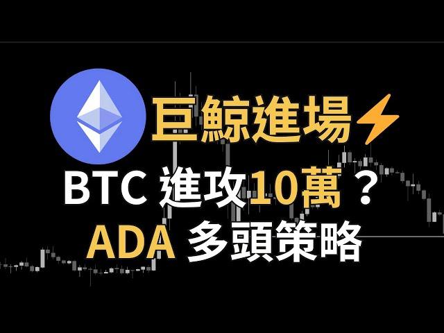 以太坊巨鯨進場！比特幣進攻10萬？ADA多頭操略一覽！ADA、狗狗幣、AAVE｜【日日幣選】20241129 (五)