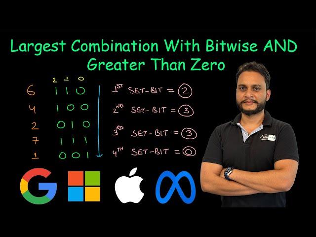 Largest Combination With Bitwise AND Greater Than Zero | Leetcode 2275