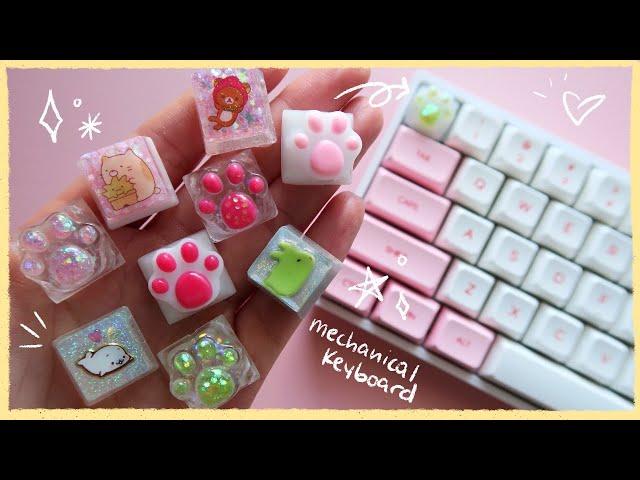 Making Custom Key Caps with Resin for the First Time  CoolRiceBunnies Kawaii DIY Watch Me Craft