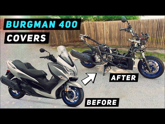 Suzuki Burgman 400 - Complete Cover Removal (2017-Current) | Mitch's Scooter Stuff