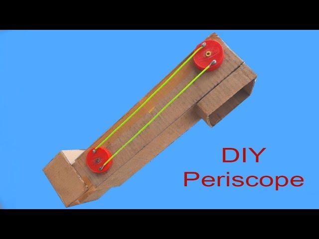 How to make periscope from cardboard with adjustable | School project  | DM