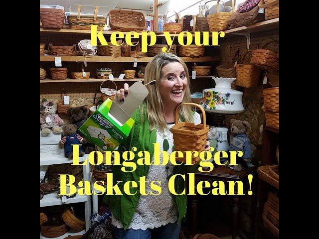 How to Clean Longaberger Baskets #reseller #flip #longabergerbaskets #cleaning #reselling #basket