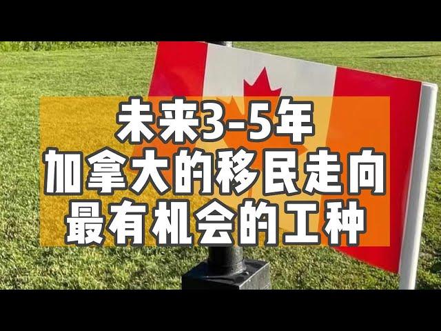 加拿大移民未来3-5年移民政策走向，最有机会移民成功的工种有哪些？