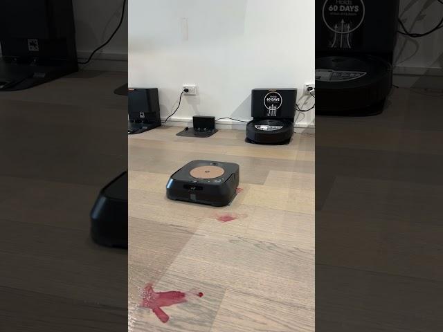 iRobot mopping testing #shorts #robomate #robotvacuums #cleaning