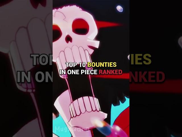 Top 10 Bounties in One Piece Ranked #shorts #onepiece